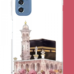 Samsung Galaxy M52 Uyumlu çiçekli kabe.jpeg UV Baskılı Silikon Kılıf
