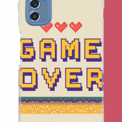 Samsung Galaxy M52 Uyumlu game over UV Baskılı Silikon Kılıf