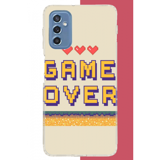 Samsung Galaxy M52 Uyumlu game over UV Baskılı Silikon Kılıf