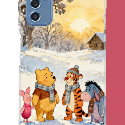 Samsung Galaxy M52 Uyumlu Winnie The Pooh2 UV Baskılı Silikon Kılıf