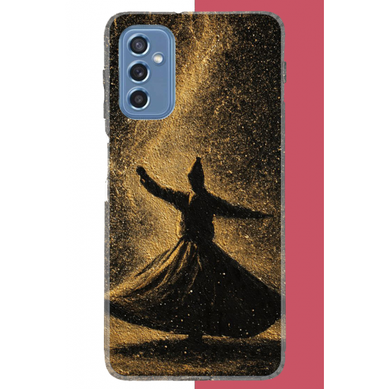 Samsung Galaxy M52 Uyumlu Semazen UV Baskılı Silikon Kılıf