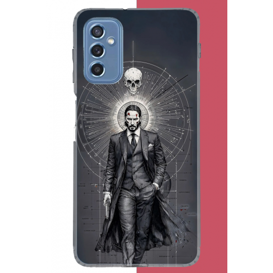 Samsung Galaxy M52 Uyumlu baba yaga UV Baskılı Silikon Kılıf
