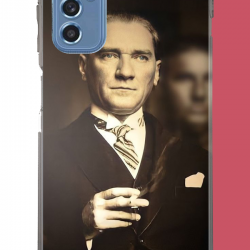 Samsung Galaxy M52 Uyumlu atatürk 4 UV Baskılı Silikon Kılıf