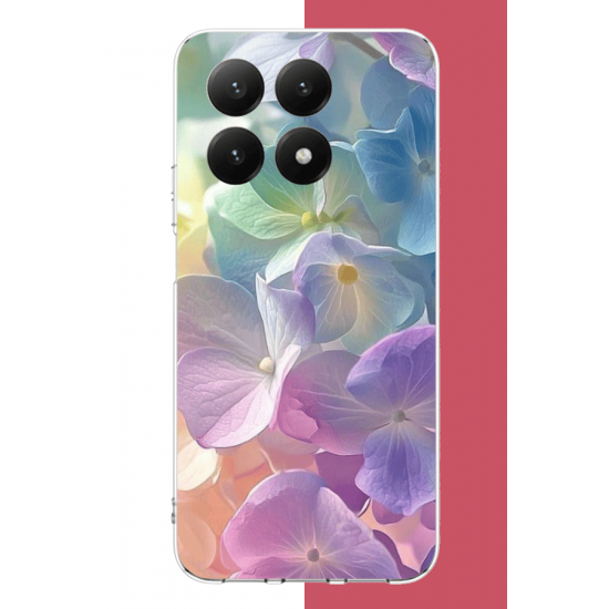 Xiaomi Mi 15T Uyumlu renkli çiçek2.jpeg UV Baskılı Silikon Kılıf