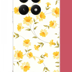Xiaomi Mi 15T Uyumlu sarı çiçek pattern UV Baskılı Silikon Kılıf