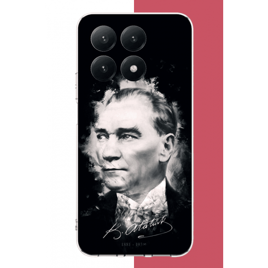 Xiaomi Mi 15T Uyumlu atatürk portre UV Baskılı Silikon Kılıf