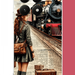 Xiaomi Mi 15T Uyumlu vintage tren UV Baskılı Silikon Kılıf