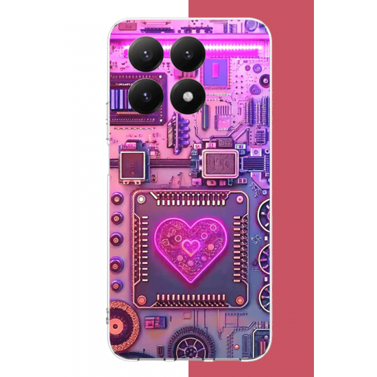 Xiaomi Mi 15T Uyumlu Cyberpunk neon UV Baskılı Silikon Kılıf