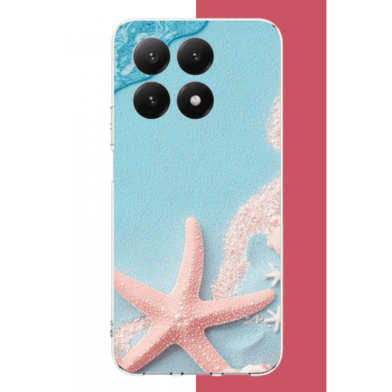 Xiaomi Mi 15T Uyumlu mavi kumsal UV Baskılı Silikon Kılıf