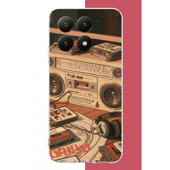 Xiaomi Mi 15T Uyumlu 90'lar kaset2 UV Baskılı Silikon Kılıf