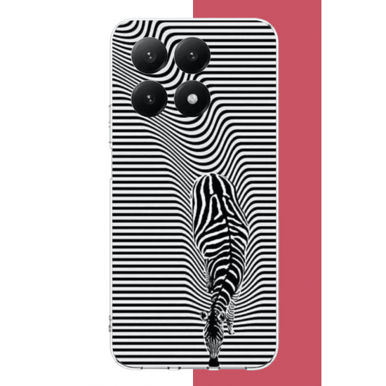 Xiaomi Mi 15T Uyumlu Abstract zebra UV Baskılı Silikon Kılıf