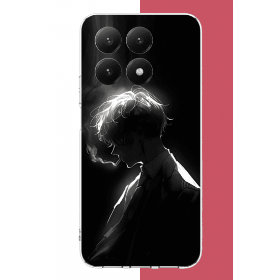 Xiaomi Mi 15T Uyumlu karanlıktaki anime karakteri UV Baskılı Silikon Kılıf