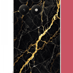 Xiaomi Mi 15T Uyumlu altın diyagonal UV Baskılı Silikon Kılıf