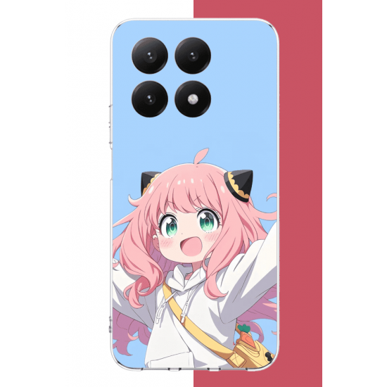 Xiaomi Mi 15T Uyumlu kawaii pembe saçlı kız UV Baskılı Silikon Kılıf