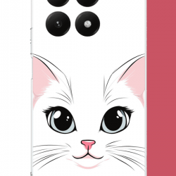 Xiaomi Mi 15T Uyumlu kedi yüzü UV Baskılı Silikon Kılıf