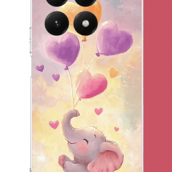 Xiaomi Mi 15T Uyumlu minik fil UV Baskılı Silikon Kılıf