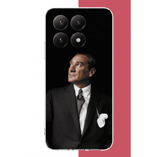 Xiaomi Mi 15T Uyumlu kürsüden bakan atatürk UV Baskılı Silikon Kılıf