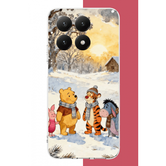 Xiaomi Mi 15T Uyumlu Winnie The Pooh2 UV Baskılı Silikon Kılıf