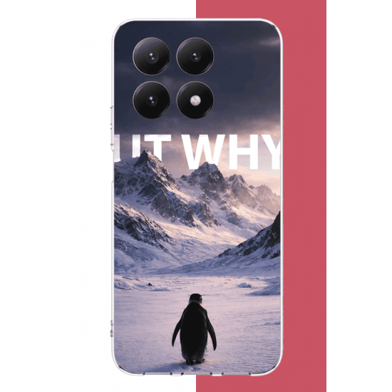 Xiaomi Mi 15T Uyumlu Nihilist Penguen UV Baskılı Silikon Kılıf
