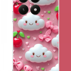 Xiaomi Mi 15T Uyumlu mutlu bulutlar UV Baskılı Silikon Kılıf