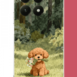 Xiaomi Mi 15T Uyumlu peluş köpek UV Baskılı Silikon Kılıf