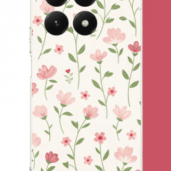 Xiaomi Mi 15T Uyumlu pembe çiçekli pattern1 UV Baskılı Silikon Kılıf