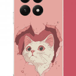 Xiaomi Mi 15T Uyumlu boşluktaki kedi UV Baskılı Silikon Kılıf Xiaomi Mi 15T Uyumlu boşluktaki kedi UV Baskılı Silikon Kılıf