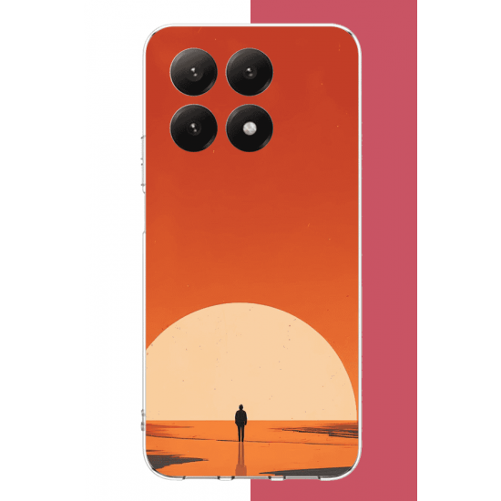 Xiaomi Mi 15T PRO Uyumlu retro güneş batımı UV Baskılı Silikon Kılıf
