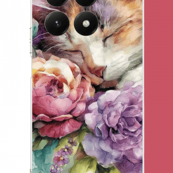 Xiaomi Mi 15T PRO Uyumlu sulu boya kedi UV Baskılı Silikon Kılıf