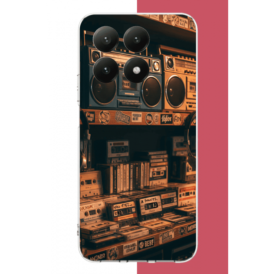 Xiaomi Mi 15T PRO Uyumlu 90'lar kaset UV Baskılı Silikon Kılıf