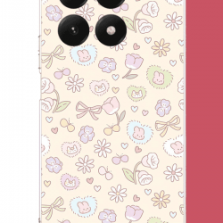 Xiaomi Mi 15T PRO Uyumlu lale fiyonklu pattern UV Baskılı Silikon Kılıf