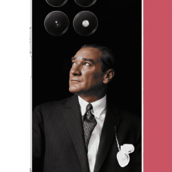 Xiaomi Mi 15T PRO Uyumlu kürsüden bakan atatürk UV Baskılı Silikon Kılıf