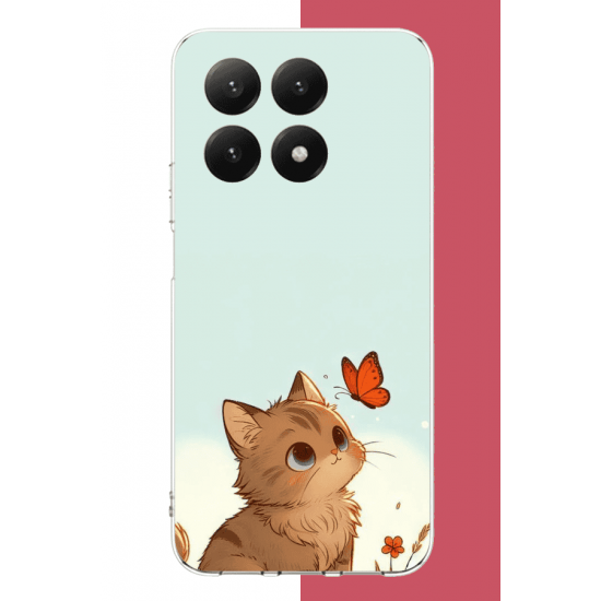 Xiaomi Mi 15T PRO Uyumlu minik kedi UV Baskılı Silikon Kılıf