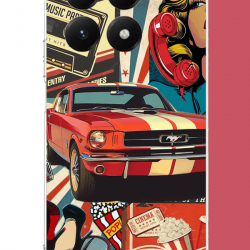 Xiaomi Mi 15T PRO Uyumlu Retro UV Baskılı Silikon Kılıf Xiaomi Mi 15T PRO Uyumlu Retro UV Baskılı Silikon Kılıf