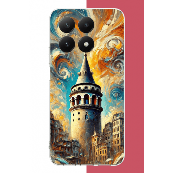 Xiaomi Mi 15T PRO Uyumlu Galata UV Baskılı Silikon Kılıf