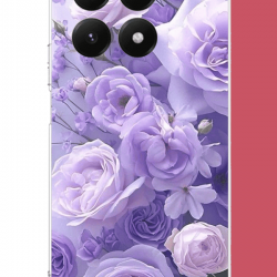Xiaomi Mi 15T PRO Uyumlu mor çiçek UV Baskılı Silikon Kılıf