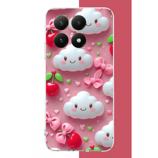 Xiaomi Mi 15T PRO Uyumlu mutlu bulutlar UV Baskılı Silikon Kılıf