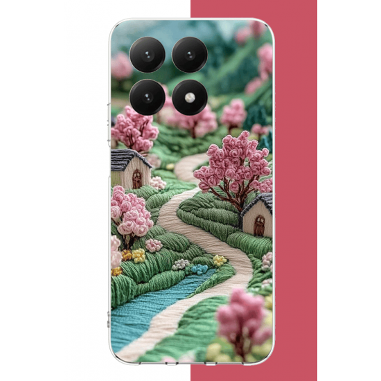 Xiaomi Mi 15T PRO Uyumlu nakışlı köy UV Baskılı Silikon Kılıf