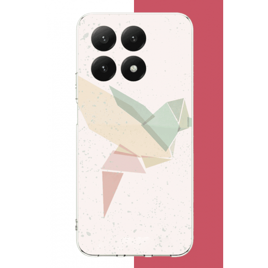 Xiaomi Mi 15T PRO Uyumlu origami kuş UV Baskılı Silikon Kılıf