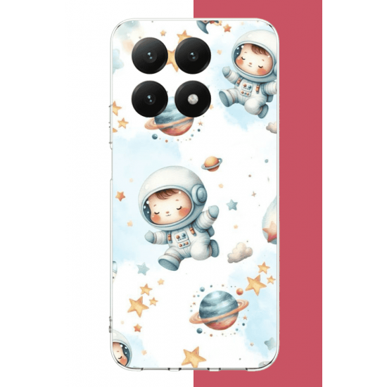 Xiaomi Mi 15T PRO Uyumlu Minik astronot UV Baskılı Silikon Kılıf