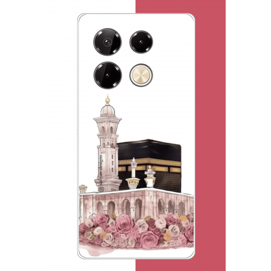 Infinix Note 40 PRO Uyumlu çiçekli kabe.jpeg UV Baskılı Silikon Kılıf