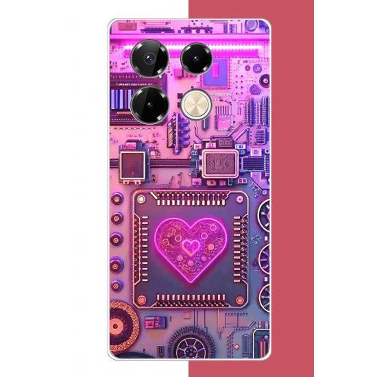Infinix Note 40 PRO Uyumlu Cyberpunk neon UV Baskılı Silikon Kılıf Infinix Note 40 PRO Uyumlu Cyberpunk neon UV Baskılı Silikon Kılıf