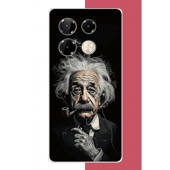Infinix Note 40 PRO Uyumlu einstein UV Baskılı Silikon Kılıf