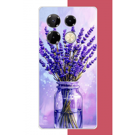 Infinix Note 40 PRO Uyumlu lavanta UV Baskılı Silikon Kılıf