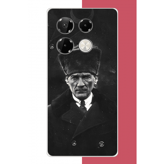 Infinix Note 40 PRO Uyumlu atatürk 2 UV Baskılı Silikon Kılıf