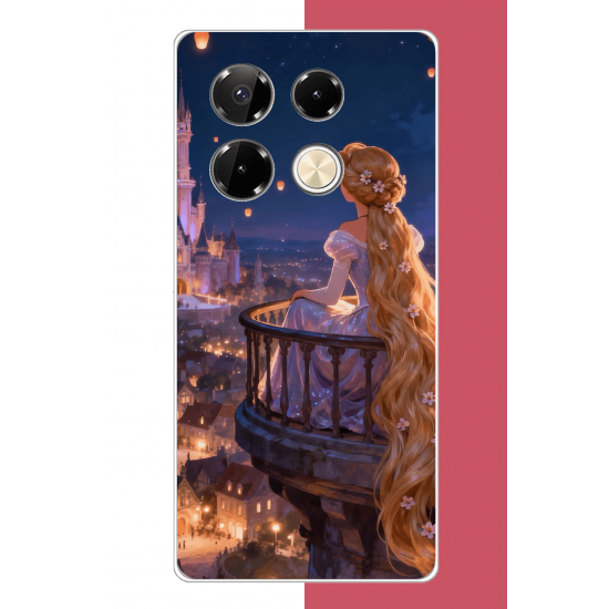Infinix Note 40 PRO Uyumlu Rapunzel UV Baskılı Silikon Kılıf