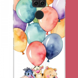 Redmi Note 9 Uyumlu winnie the pooh.jpeg UV Baskılı Silikon Kılıf