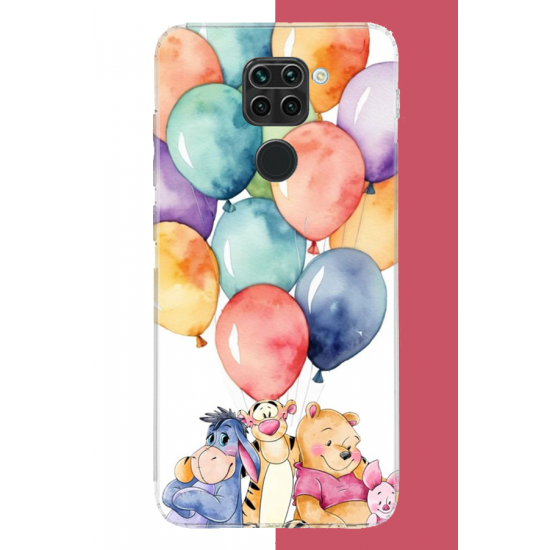 Redmi Note 9 Uyumlu winnie the pooh.jpeg UV Baskılı Silikon Kılıf