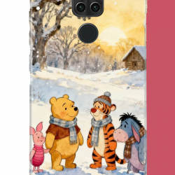 Redmi Note 9 Uyumlu Winnie The Pooh2 UV Baskılı Silikon Kılıf