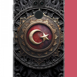 Redmi Note 9 Uyumlu Türk Rozet UV Baskılı Silikon Kılıf